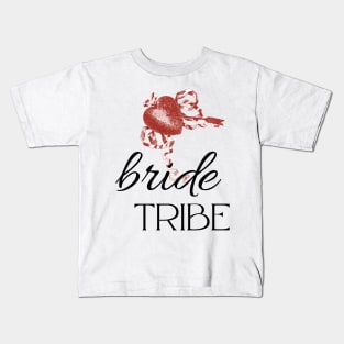 Bride Tribe Bride Bachelorette Party Shirts Bridal T-Shirt Wedding Tshirt Classy Kids T-Shirt